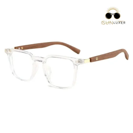 Anti Blue Cut Glass - TR90 Wood Texture Bluecut Eyeglass - TRANSPARENT
