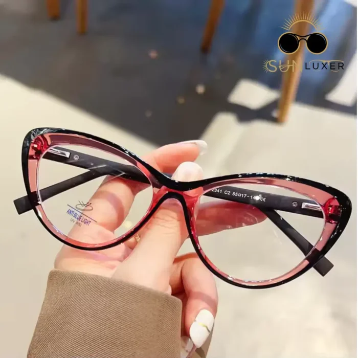 TR90 Cat Eye Eyeglass Frame - Stylish & Comfortable Women’s Eyewear Red - Image 1
